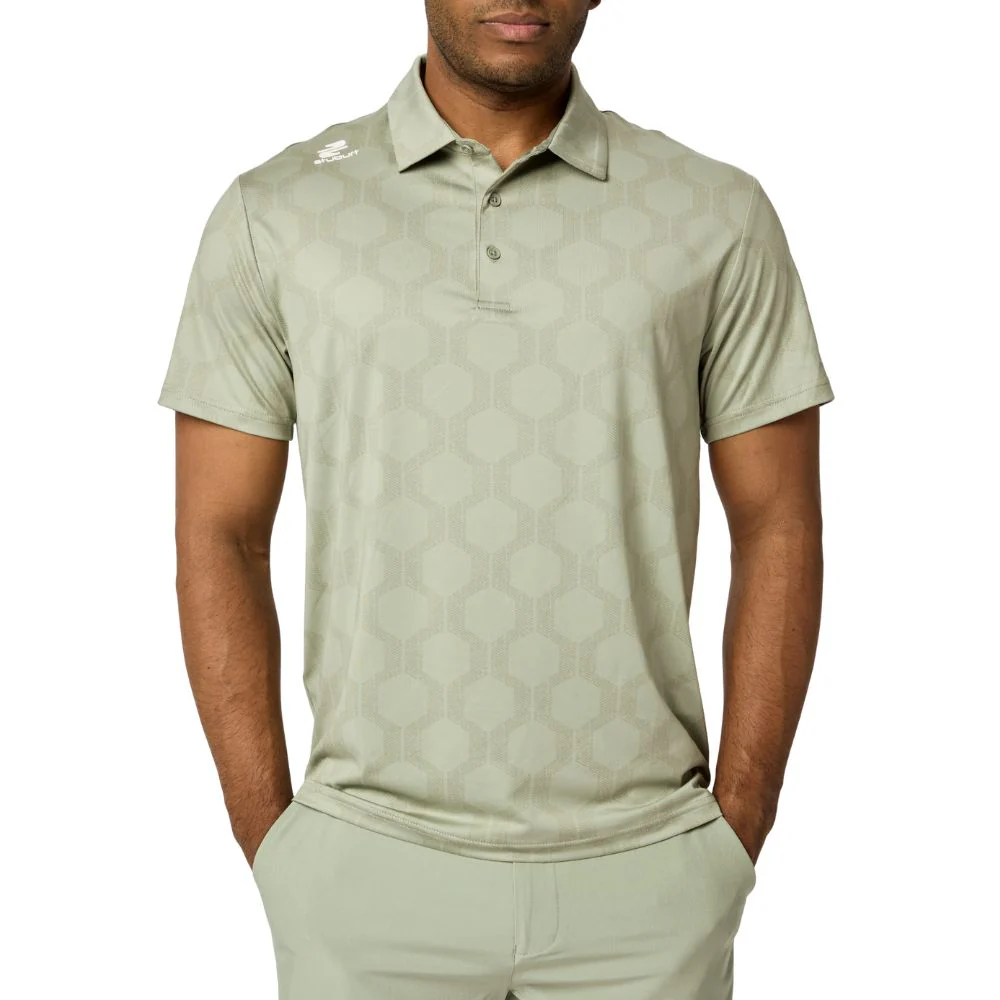 Stuburt Vibe Men's Golf Polo Shirt 2026 - Olive - Image 2