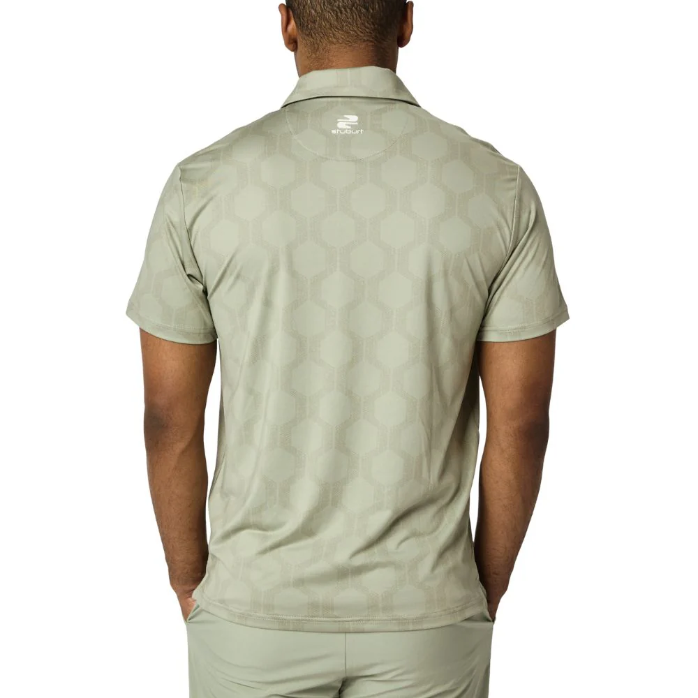 Stuburt Vibe Men's Golf Polo Shirt 2026 - Olive - Image 3