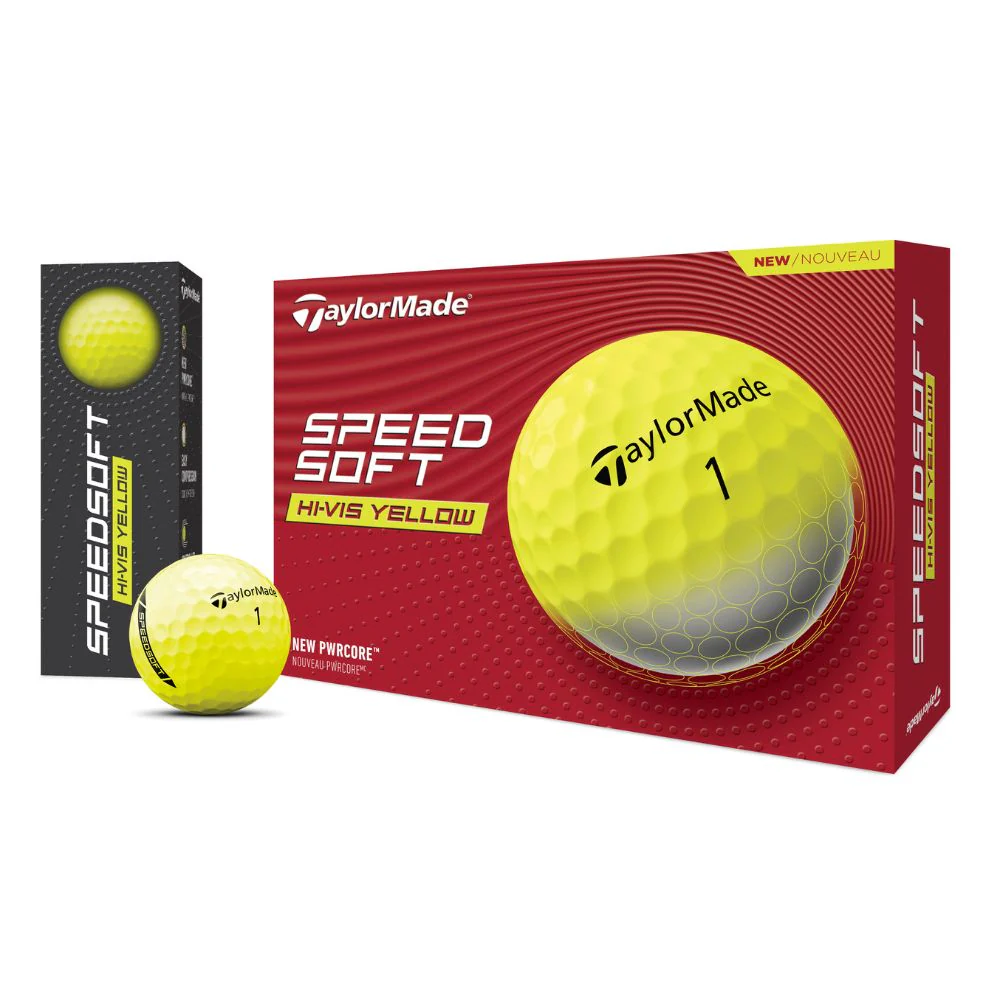 TaylorMade SpeedSoft Golf Balls - Yellow - Image 2