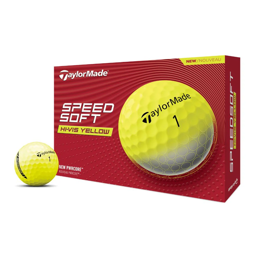 TaylorMade SpeedSoft Golf Balls - Yellow - Image 3