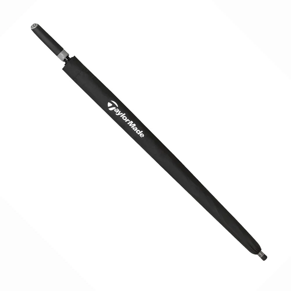 TaylorMade Tour Double Canopy 64" Golf Umbrella - Black / White - Image 2