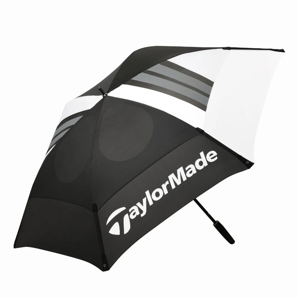 TaylorMade Tour Double Canopy 68" Golf Umbrella - Black