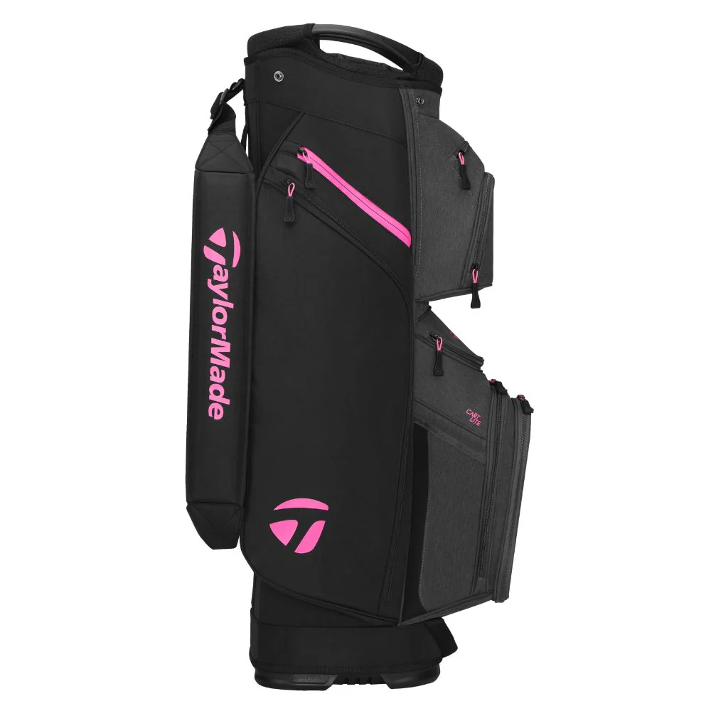 TaylorMade Cart Lite Golf Bag 2026 - Black / Grey / Neon Pink - Image 2