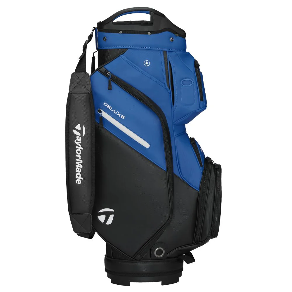 TaylorMade Deluxe Golf Cart Bag 2026 - Black / Blue - Image 2
