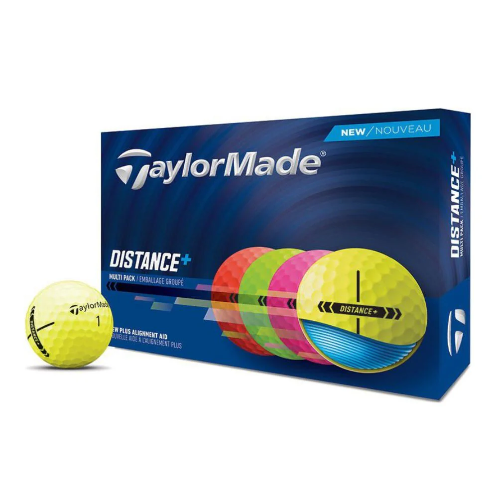 TaylorMade Distance+ Golf Balls - Multi