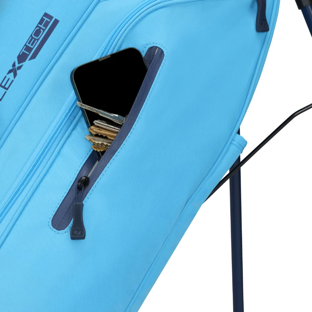 TaylorMade FlexTech Golf Stand Bag 2026 - Cyan / Navy - Image 3