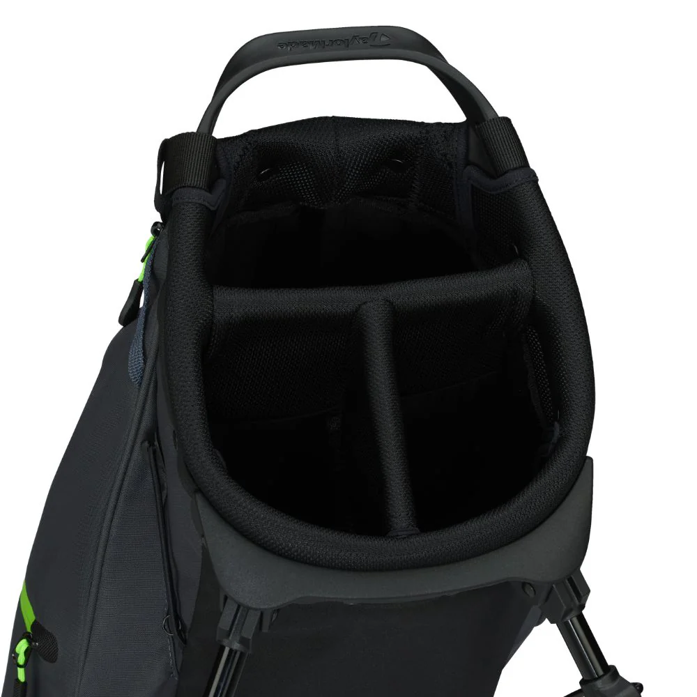 TaylorMade FlexTech Carry Golf Stand Bag 2026 - Grey / Black / Neon Green - Image 4