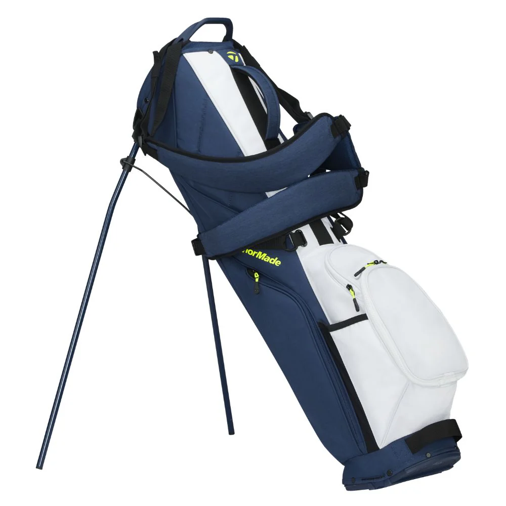 TaylorMade FlexTech Carry Golf Stand Bag 2026 - Navy / White / Neon Lime - Image 2
