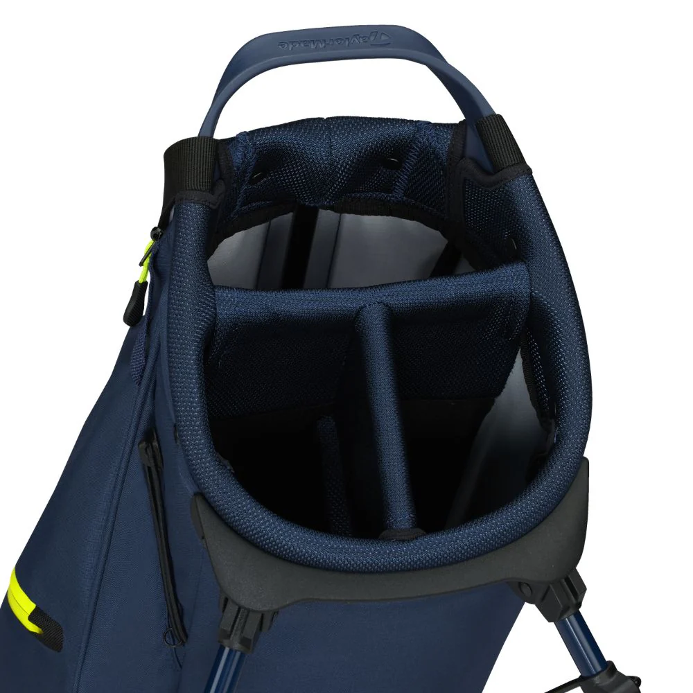 TaylorMade FlexTech Carry Golf Stand Bag 2026 - Navy / White / Neon Lime - Image 4