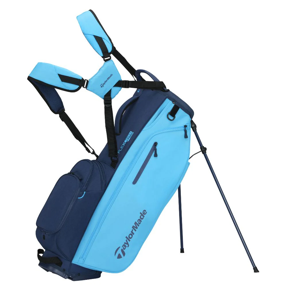 TaylorMade FlexTech Crossover Golf Stand Bag 2026 - Cyan / Navy