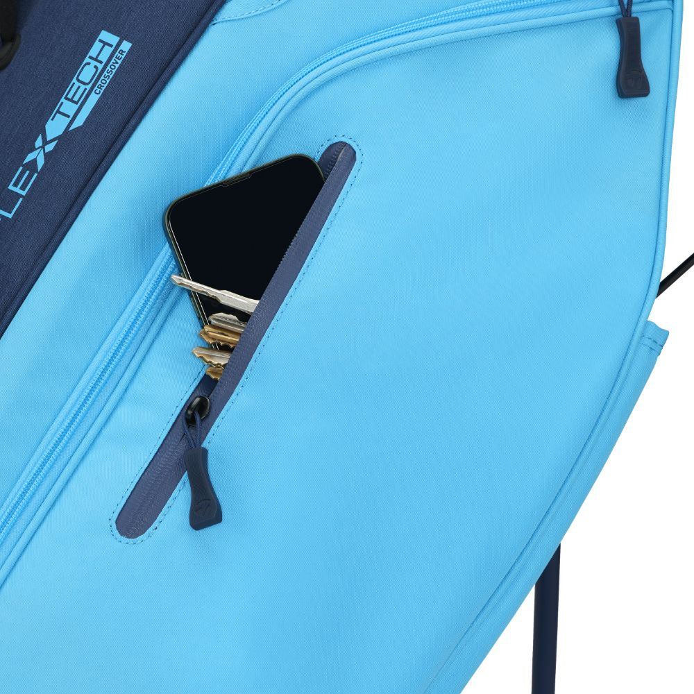 TaylorMade FlexTech Crossover Golf Stand Bag 2026 - Cyan / Navy - Image 4
