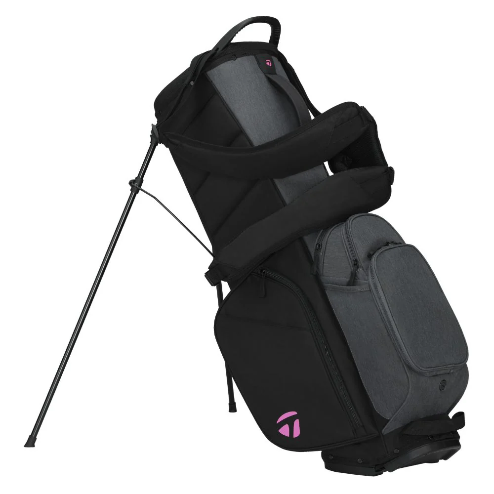 TaylorMade FlexTech Crossover Golf Stand BAG 2026 - Grey / Black / Neon Pink - Image 2