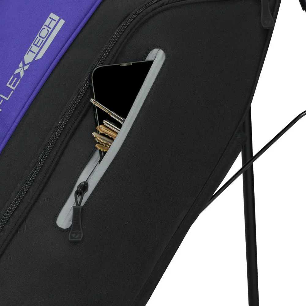 TaylorMade FlexTech Golf Stand Bag 2026 - Black / Violet - Image 3