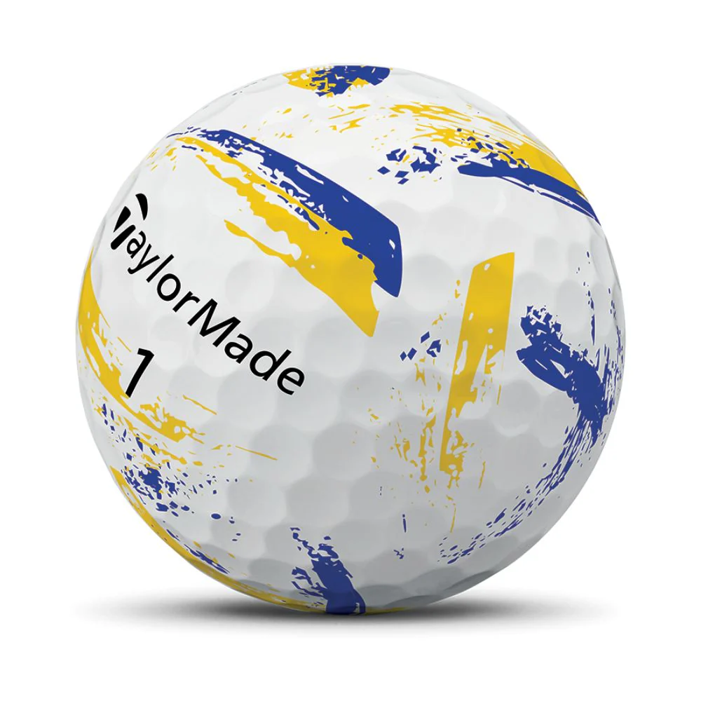 TaylorMade SpeedSoft Ink Golf Balls 2026 - Ink Yellow / Blue - Image 5
