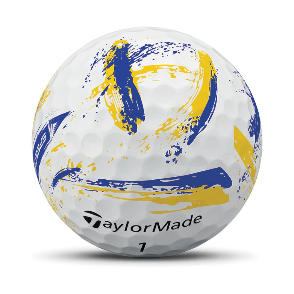 TaylorMade SpeedSoft Ink Golf Balls 2026 - Ink Yellow / Blue - Image 8