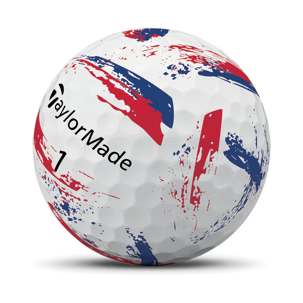 TaylorMade SpeedSoft Ink Golf Balls 2026 - Ink Blue / Red - Image 5