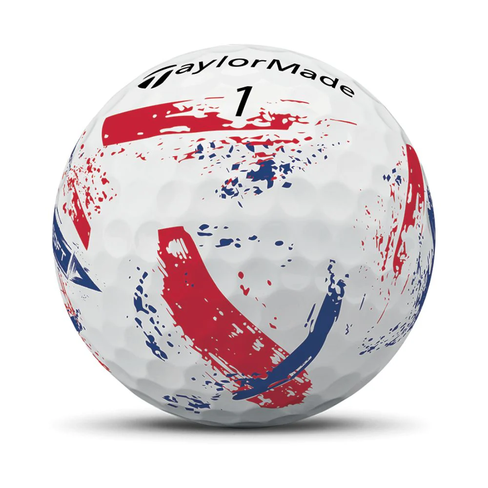 TaylorMade SpeedSoft Ink Golf Balls 2026 - Ink Blue / Red - Image 7