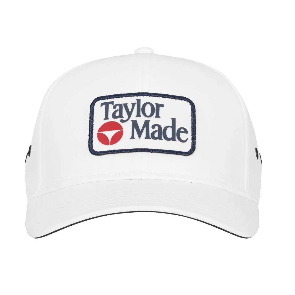 TaylorMade Newport Metal Eyelet Hat 2026 - White