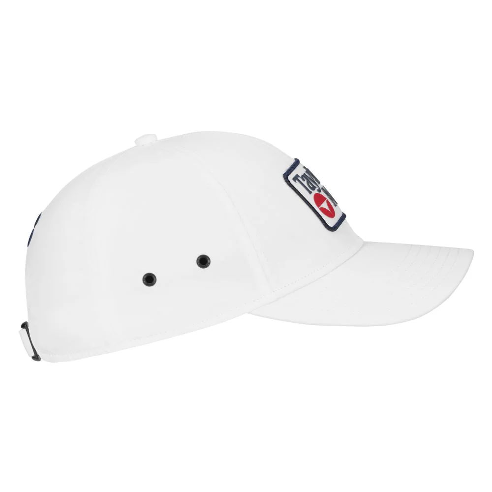 TaylorMade Newport Metal Eyelet Hat 2026 - White - Image 4