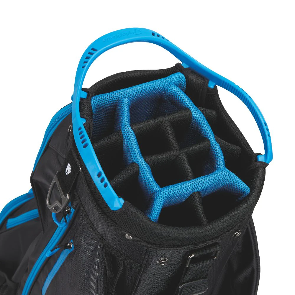TaylorMade Pro Cart Golf Bag 2026 - Black / Blue - Image 4