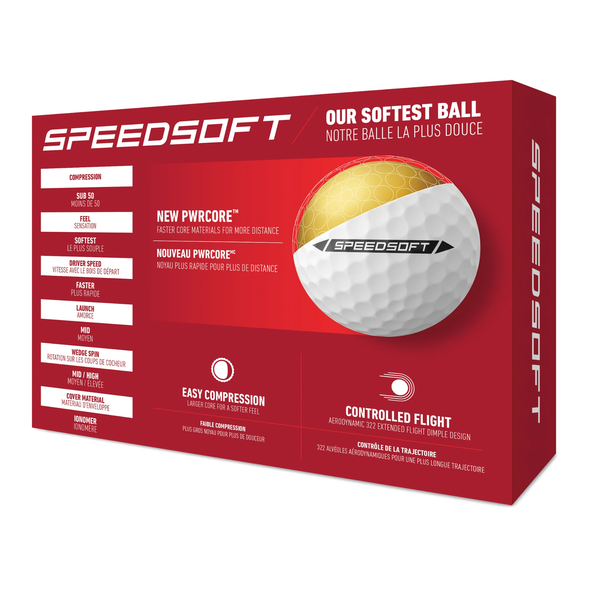 TaylorMade SpeedSoft Golf Balls - White - Image 3