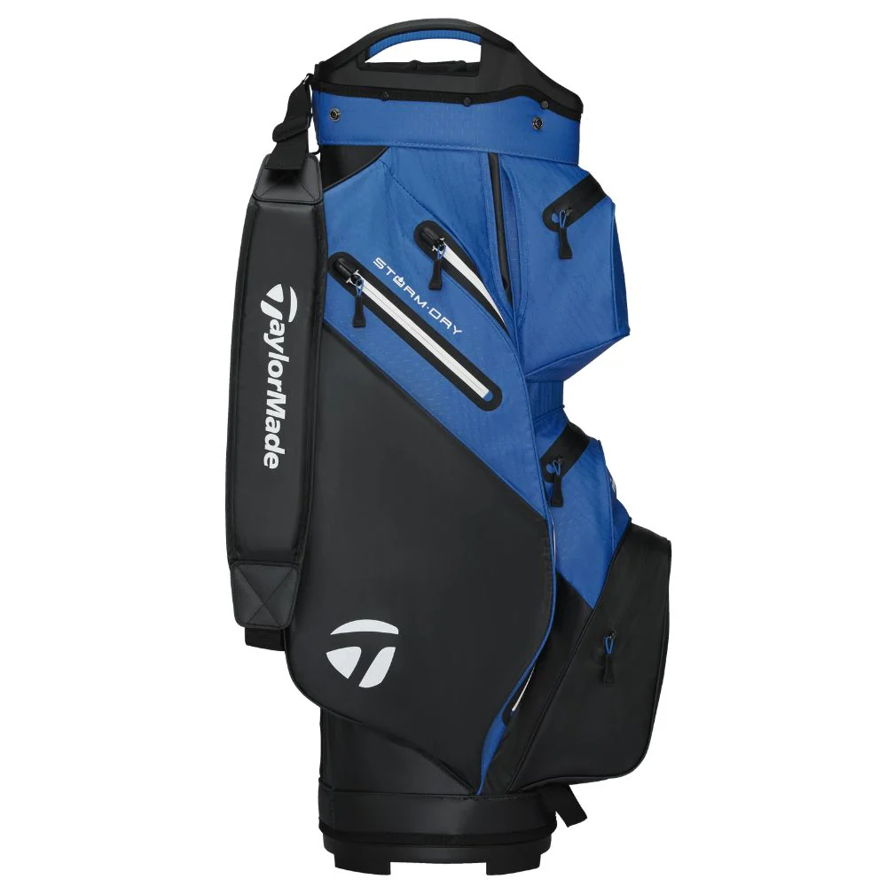 TaylorMade Storm Dry Golf Cart Bag 2026 - Black / Blue - Image 2