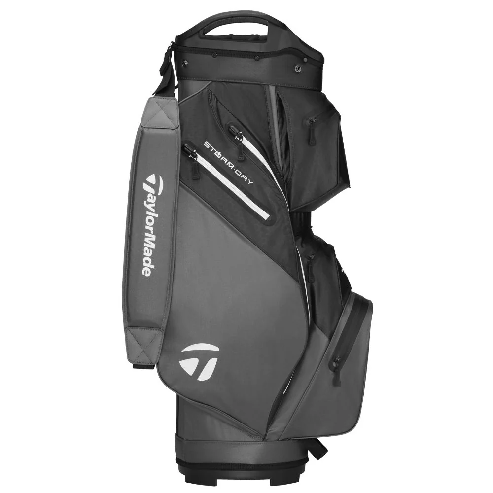 TaylorMade Storm Dry Golf Cart Bag 2026 - Grey / Black - Image 2