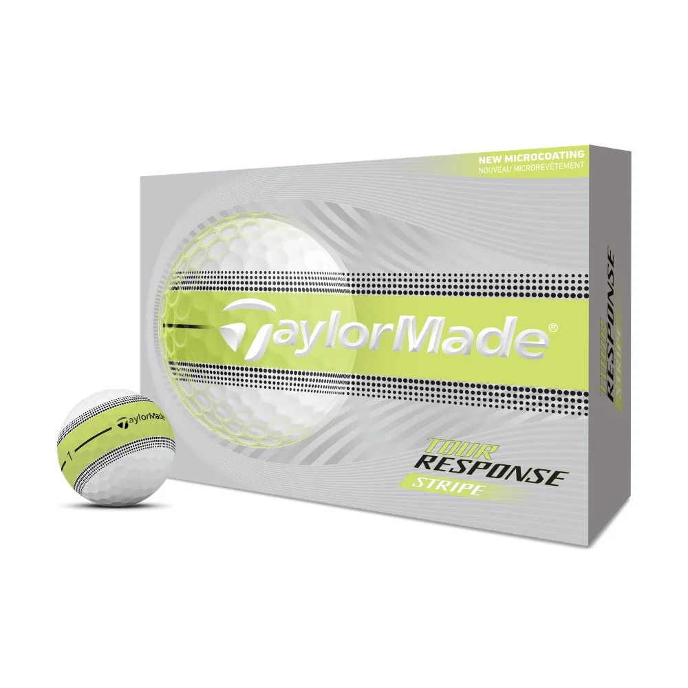 TaylorMade Tour Response Stripe Golf Balls 2026 - Yellow - Image 3