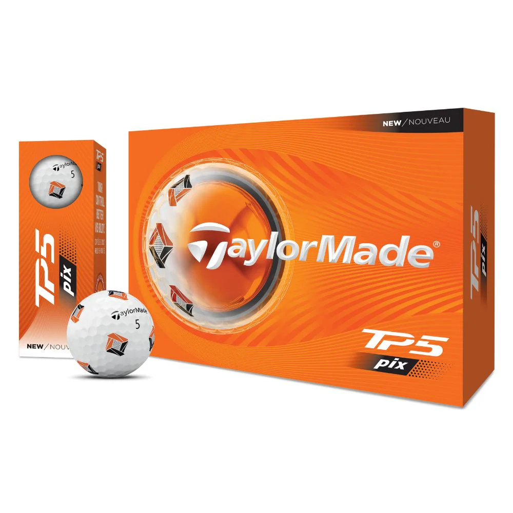 TaylorMade TP5 Pix Golf Balls 2026 - White - Image 2
