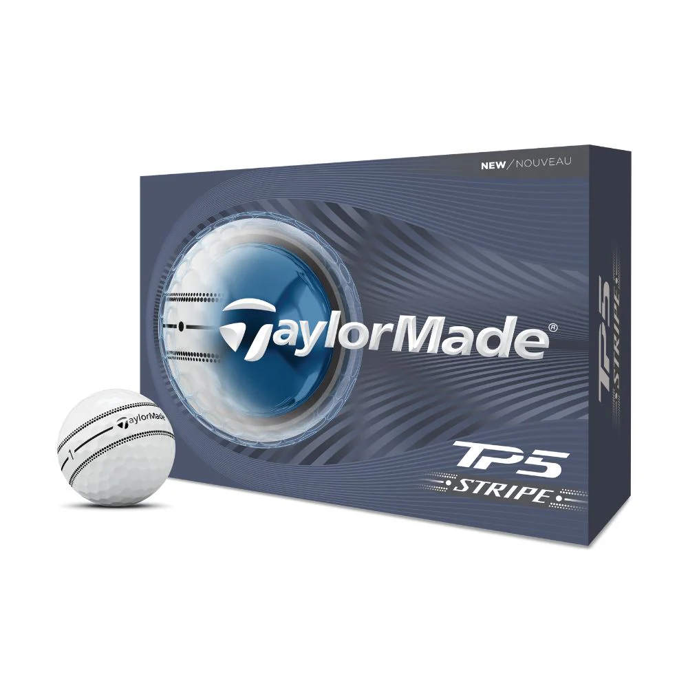 TaylorMade TP5 Stripe Golf Balls 2026 - White