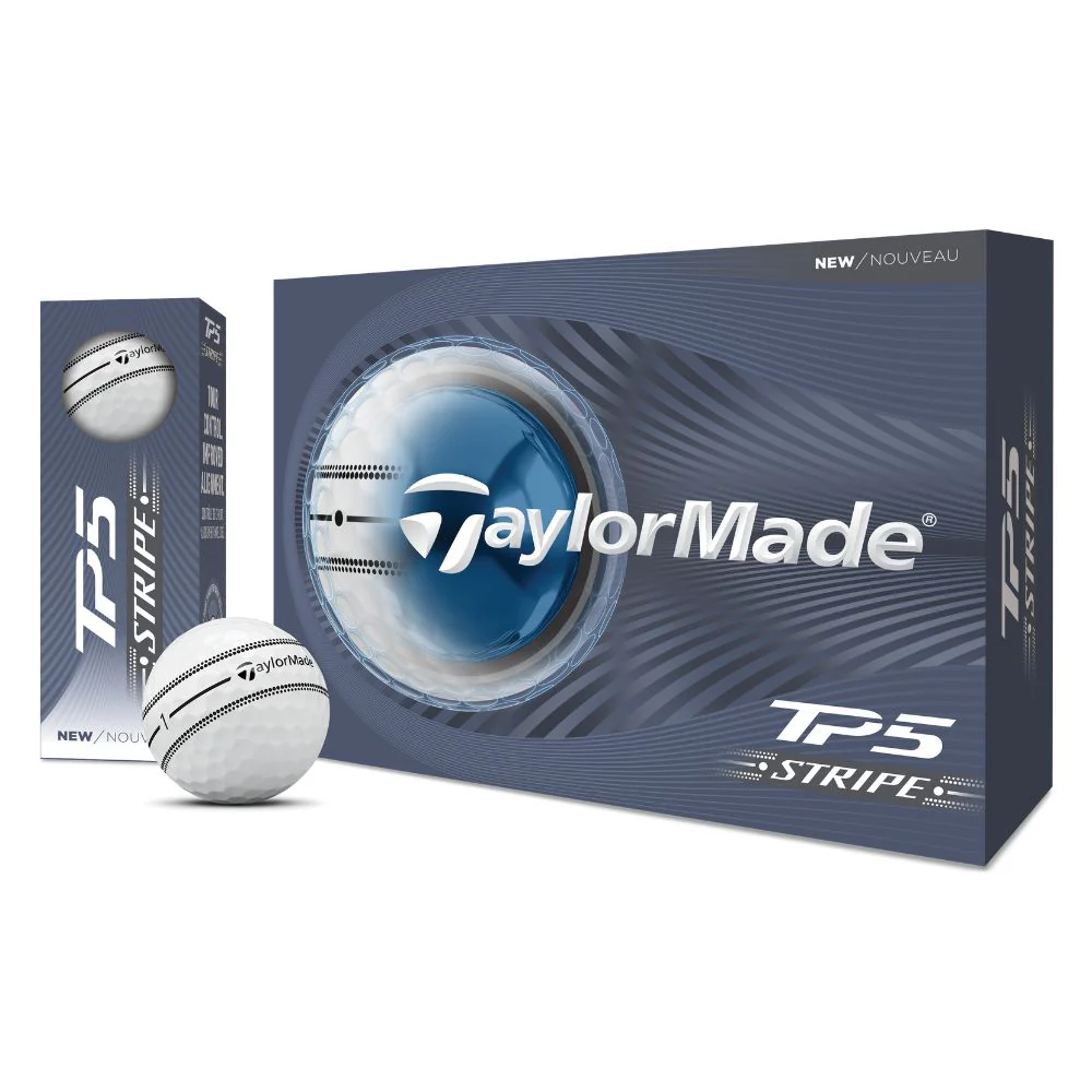 TaylorMade TP5 Stripe Golf Balls 2026 - White - Image 2