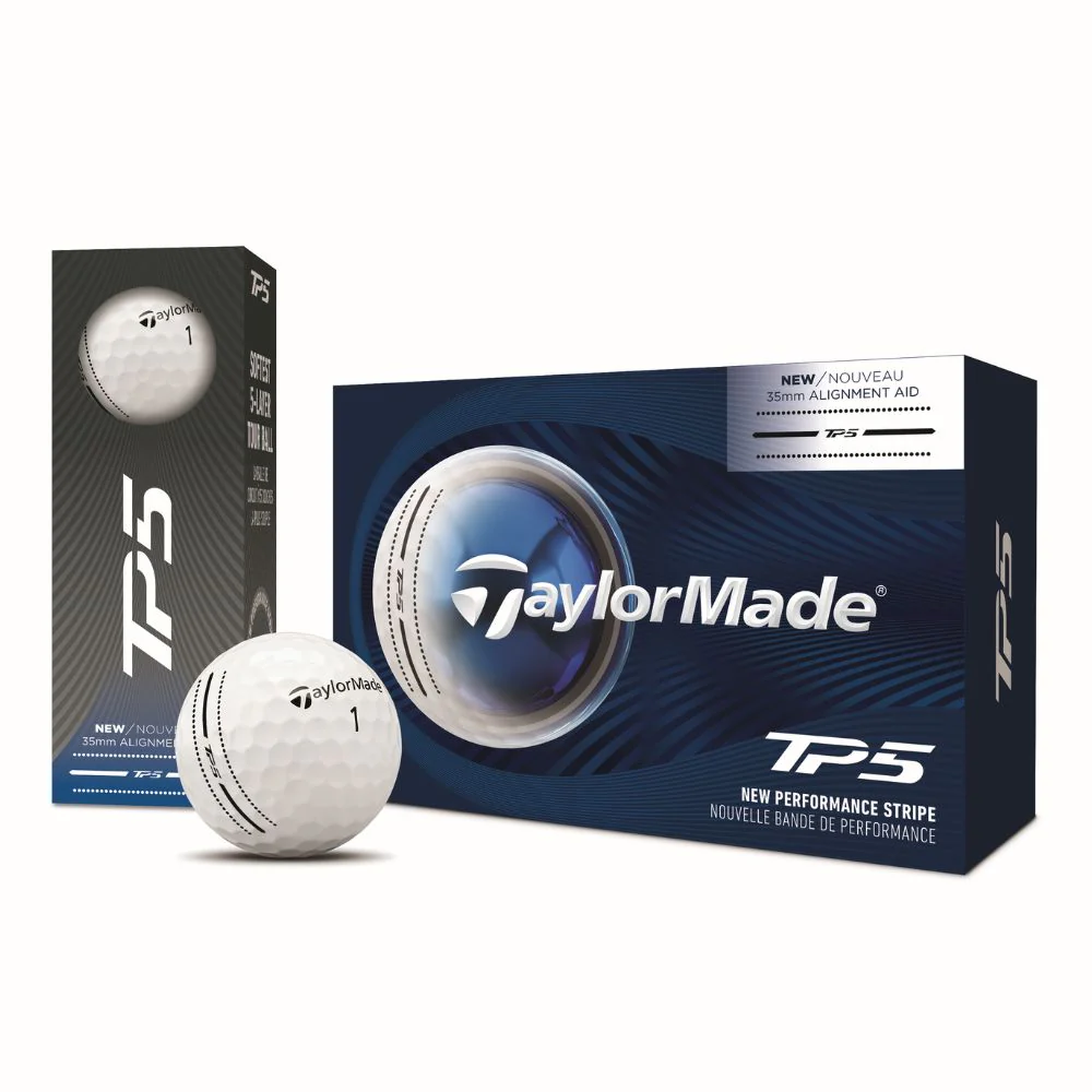 TaylorMade TP5 Performance Stripe Golf Balls 2026 - Half Dozen - Image 2