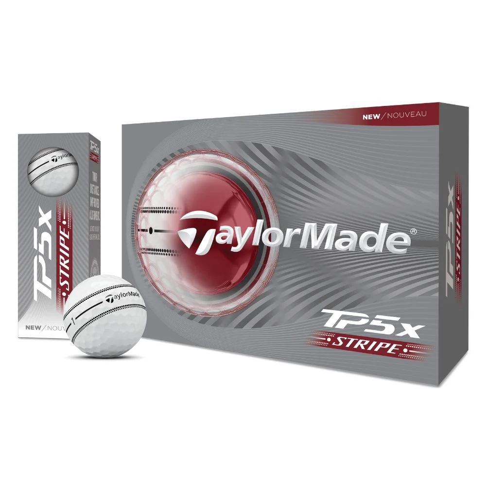 TaylorMade TP5x Stripe Golf Balls 2026 - White - Image 2
