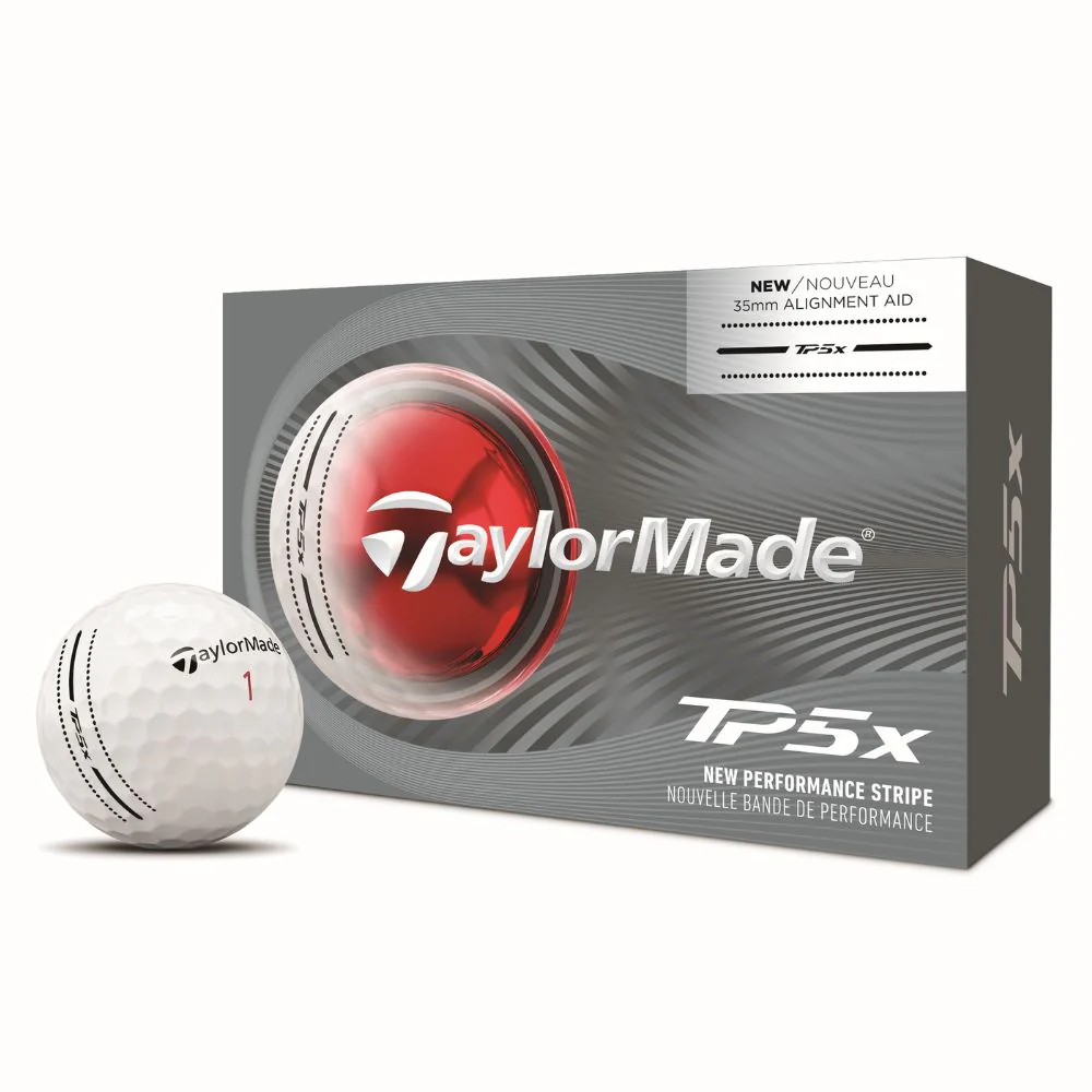 TaylorMade TP5x Performance Stripe Golf Balls 2026 - Half Dozen
