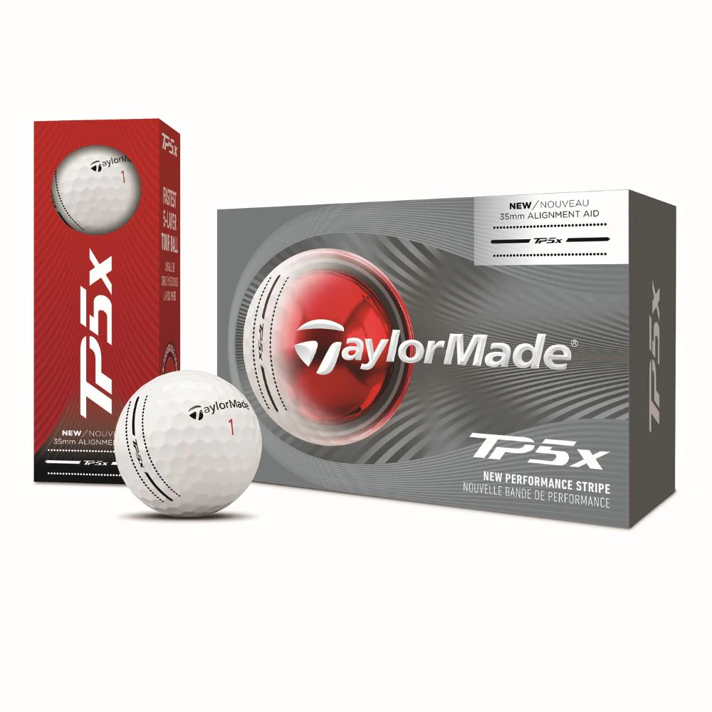 TaylorMade TP5x Performance Stripe Golf Balls 2026 - Half Dozen - Image 2