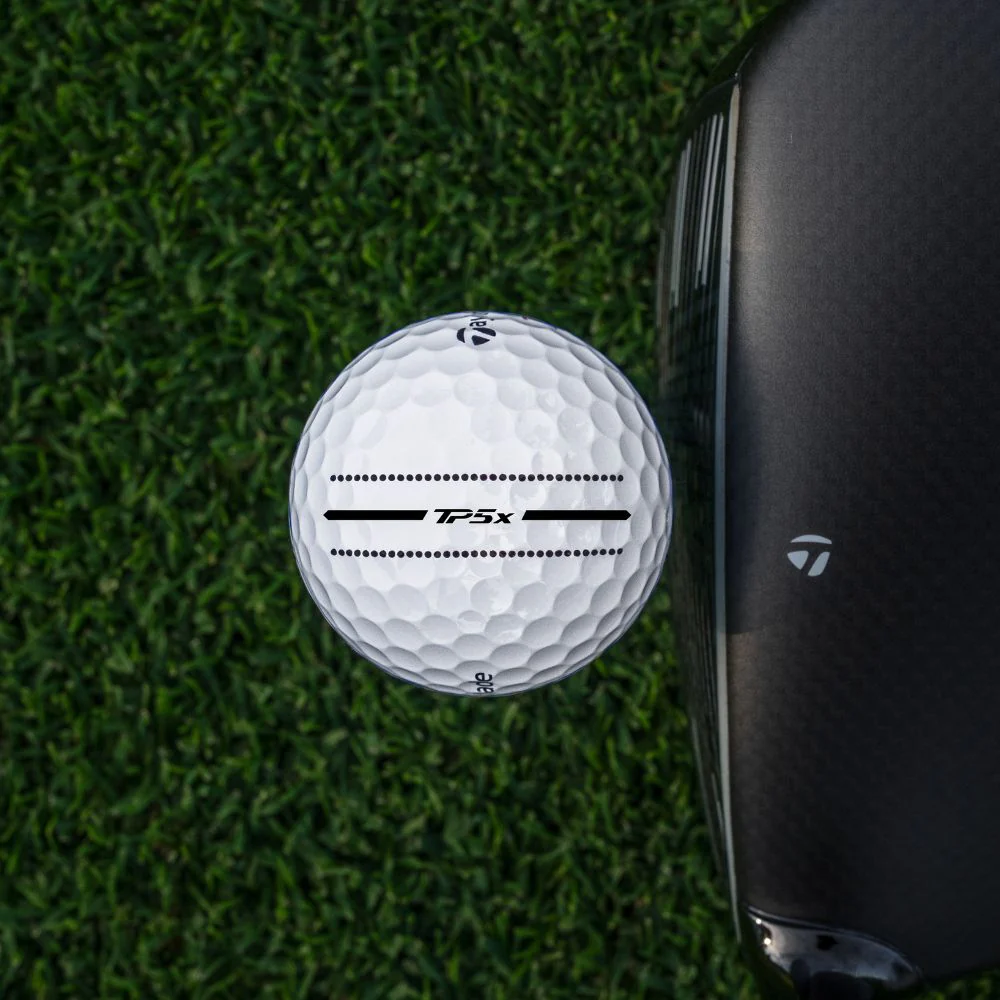 TaylorMade TP5x Performance Stripe Golf Balls 2026 - Half Dozen - Image 8