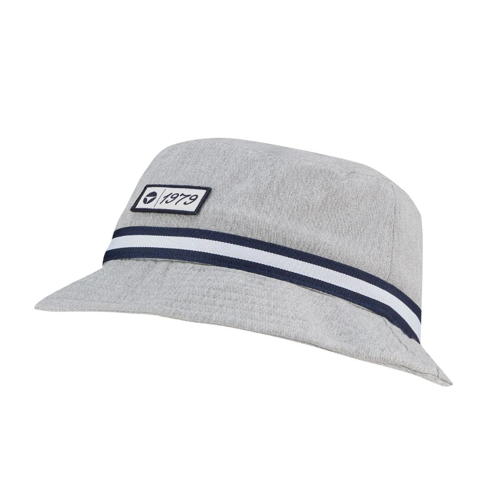 TaylorMade Vintage Twill Golf Bucket Hat 2026 - Grey - Image 2