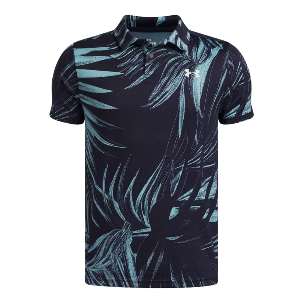 Under Armour Boys Matchplay Printed Junior Golf Polo Shirt 2026 - 6009817-411