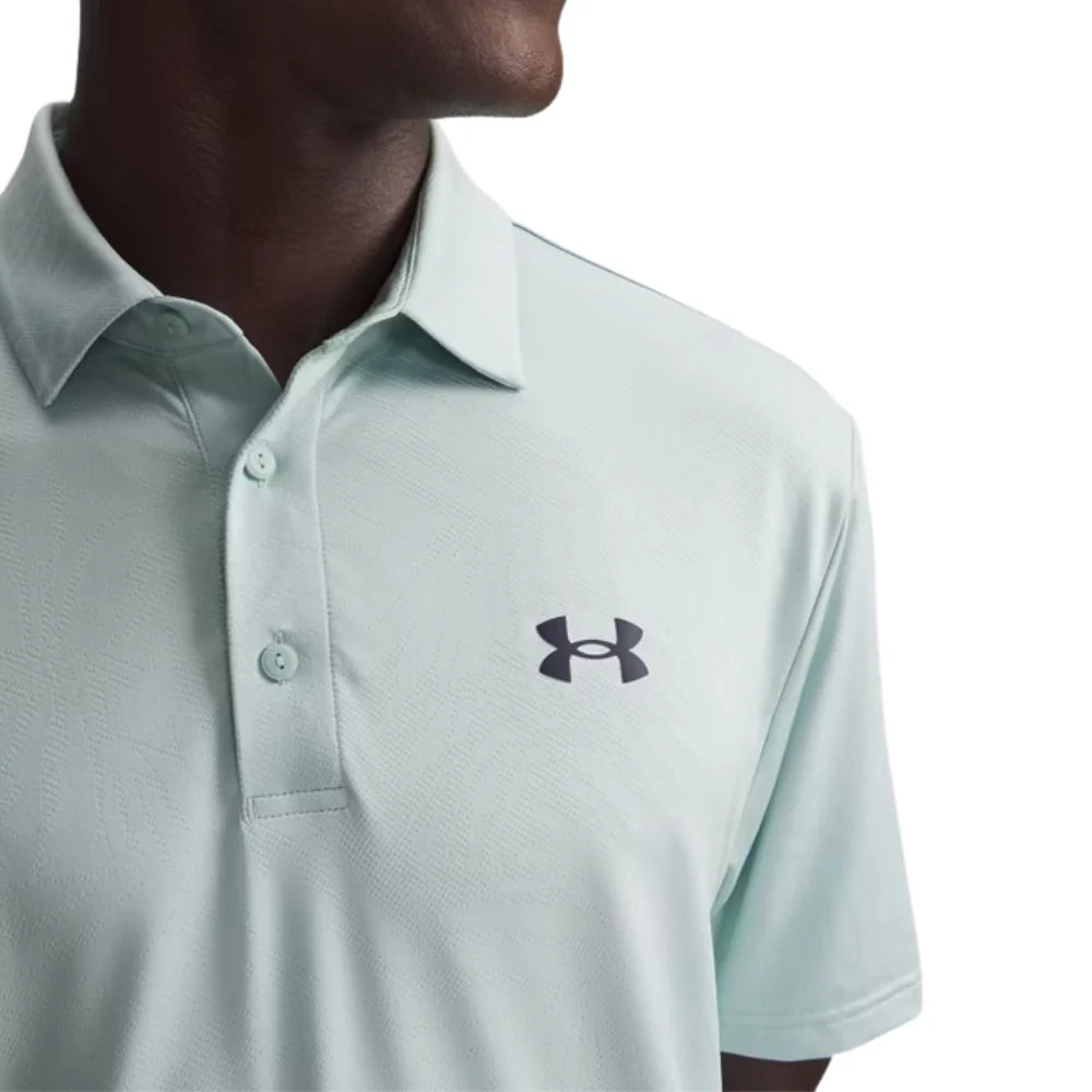 Under Armour Drive Jacquard Men's Golf Polo Shirt 2026 - 1389846-477 - Image 3