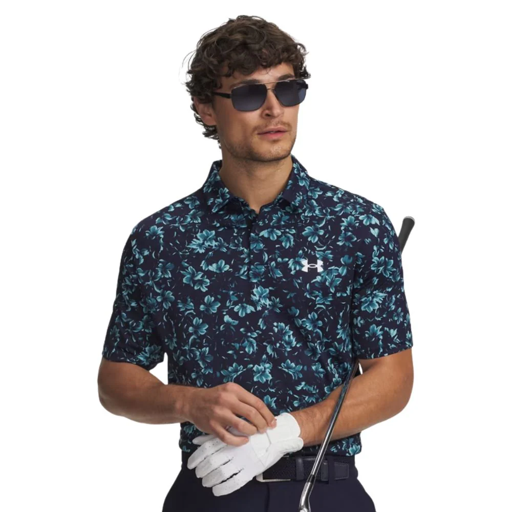 Under Armour Matchplay Printed Men's Golf Polo Shirt 2026 - 6009800-411