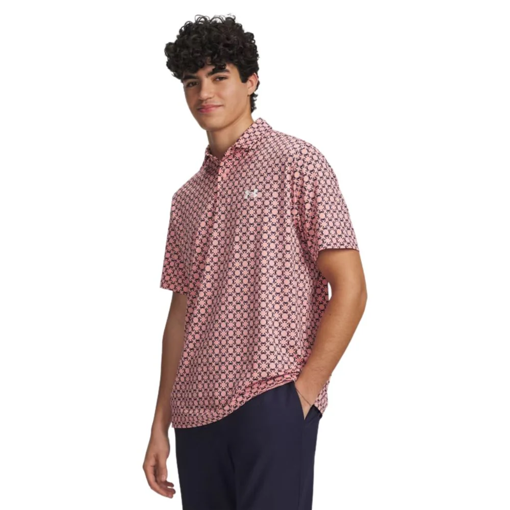 Under Armour Matchplay Printed Men's Golf Polo Shirt 2026 - 6009800-604