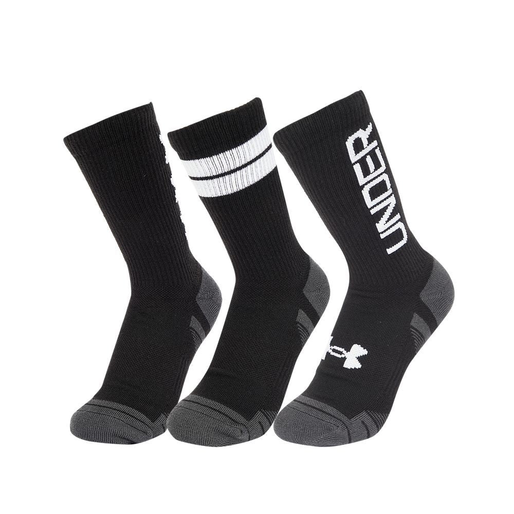 Under Armour Performance Tech Crew Golf Socks - 3 Pack - 1379515-002