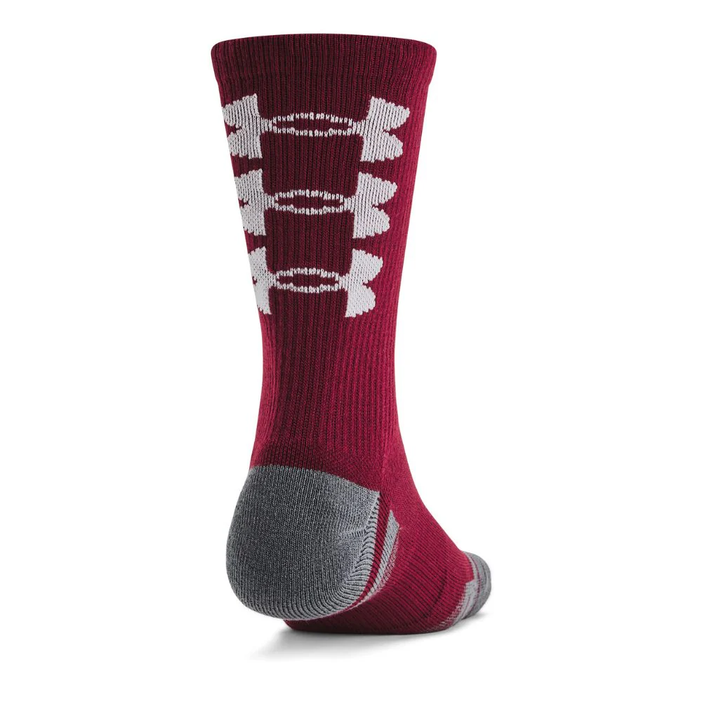 Under Armour Performance Tech Crew Golf Socks - 3 Pack - 1379515-625 - Image 3