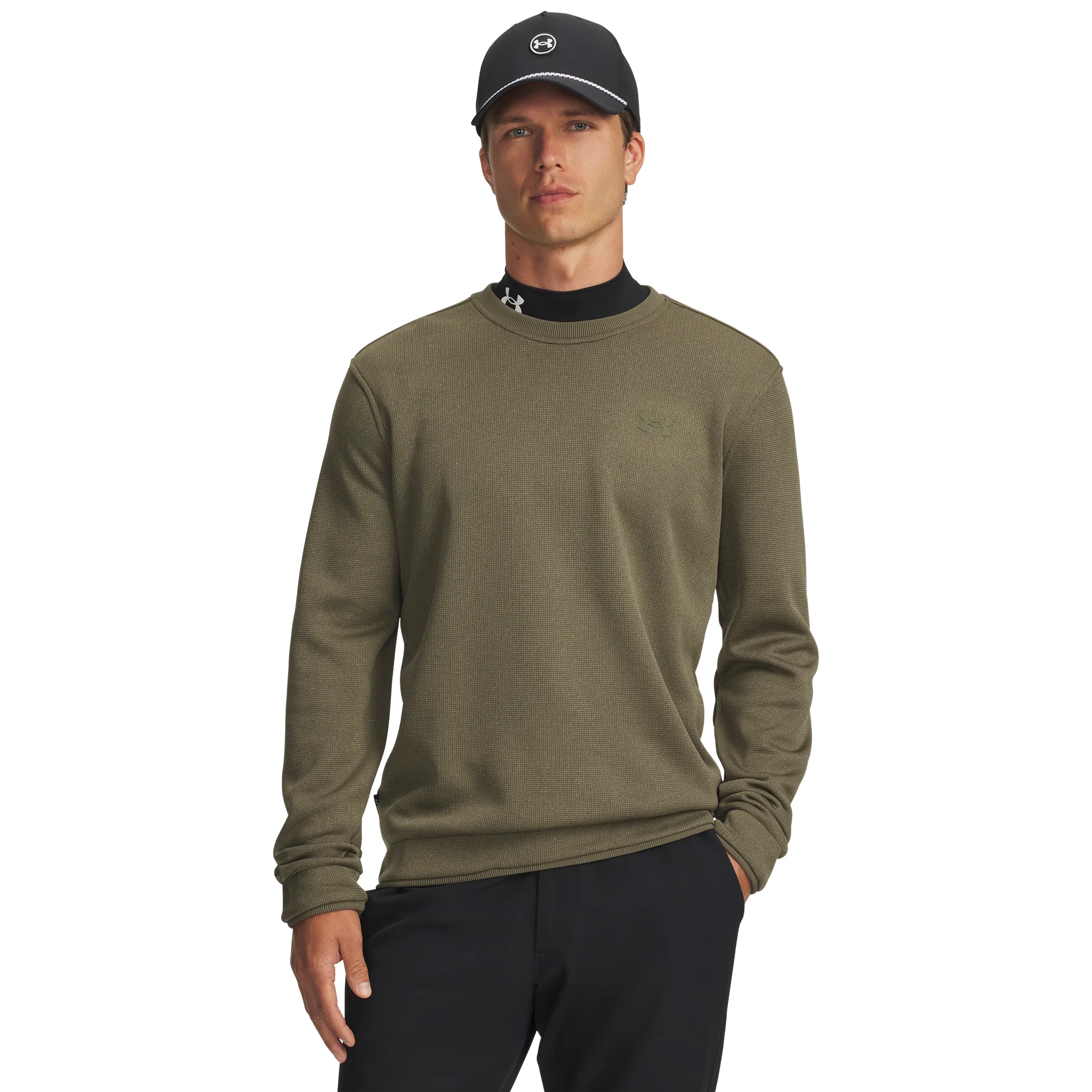 Under Armour Sweater Fleece Mens Crew Golf Top 2025 - 6003723 390
