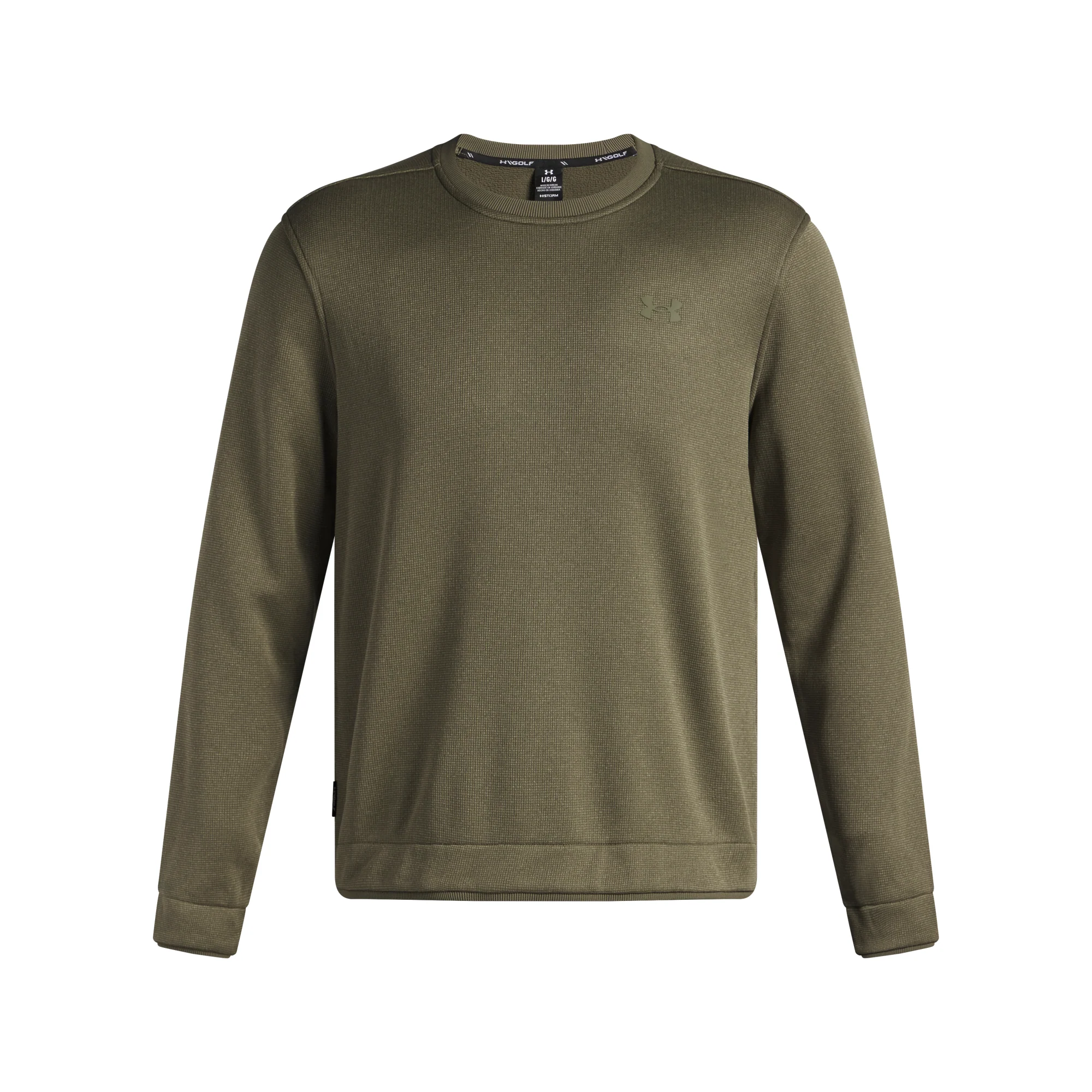 Under Armour Sweater Fleece Mens Crew Golf Top 2025 - 6003723 390 - Image 3