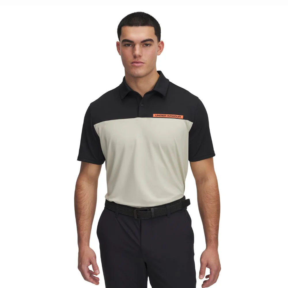Under Armour Tee To Green Colour Block Mens Golf Polo Shirt 2025 - 1383139-003