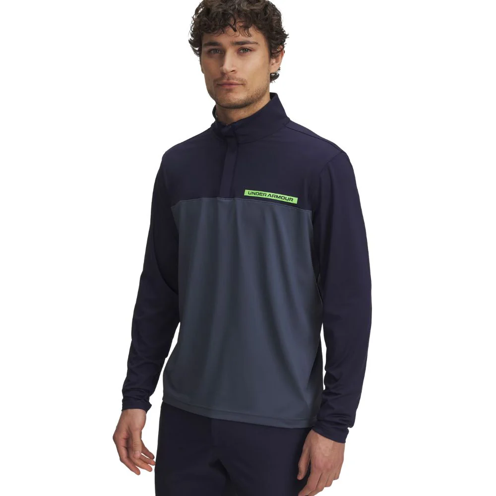 Under Armour Tee To Green 1/4 Zip Mens Golf Pullover Top 2025 - 1389878-411