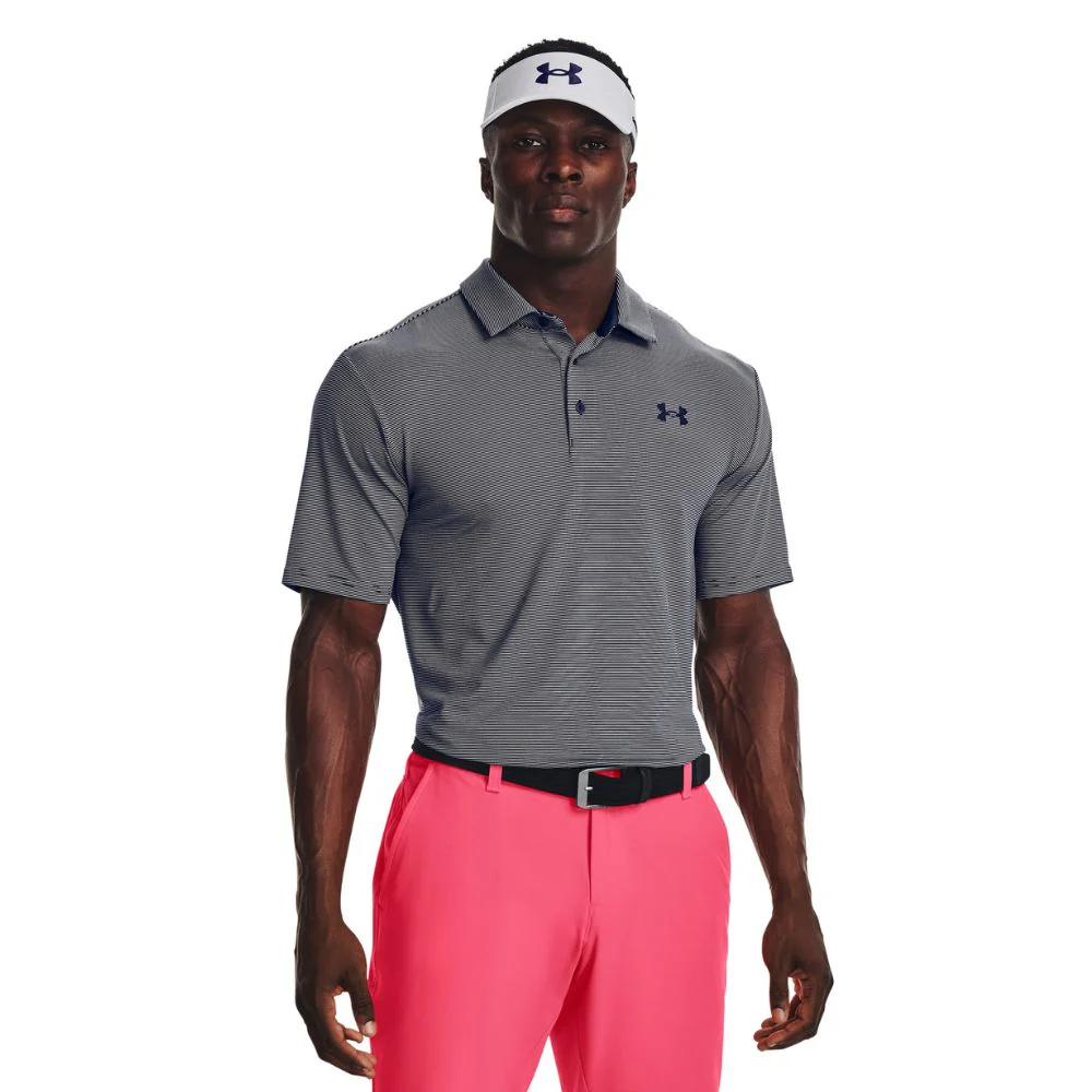 Under Armour Playoff 3.0 Stripe Golf Polo Shirt - 1378676-410