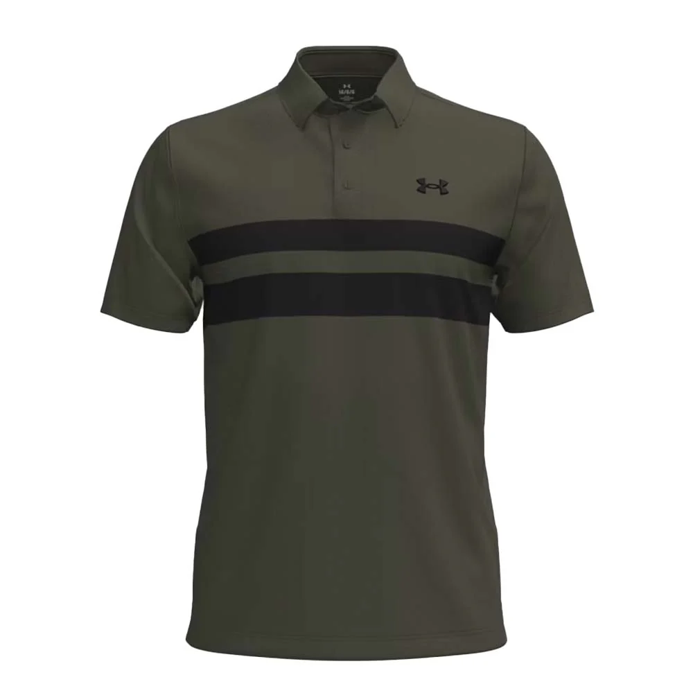 Under Armour Playoff 3.0 Stripe Golf Polo Shirt - 1378676-390