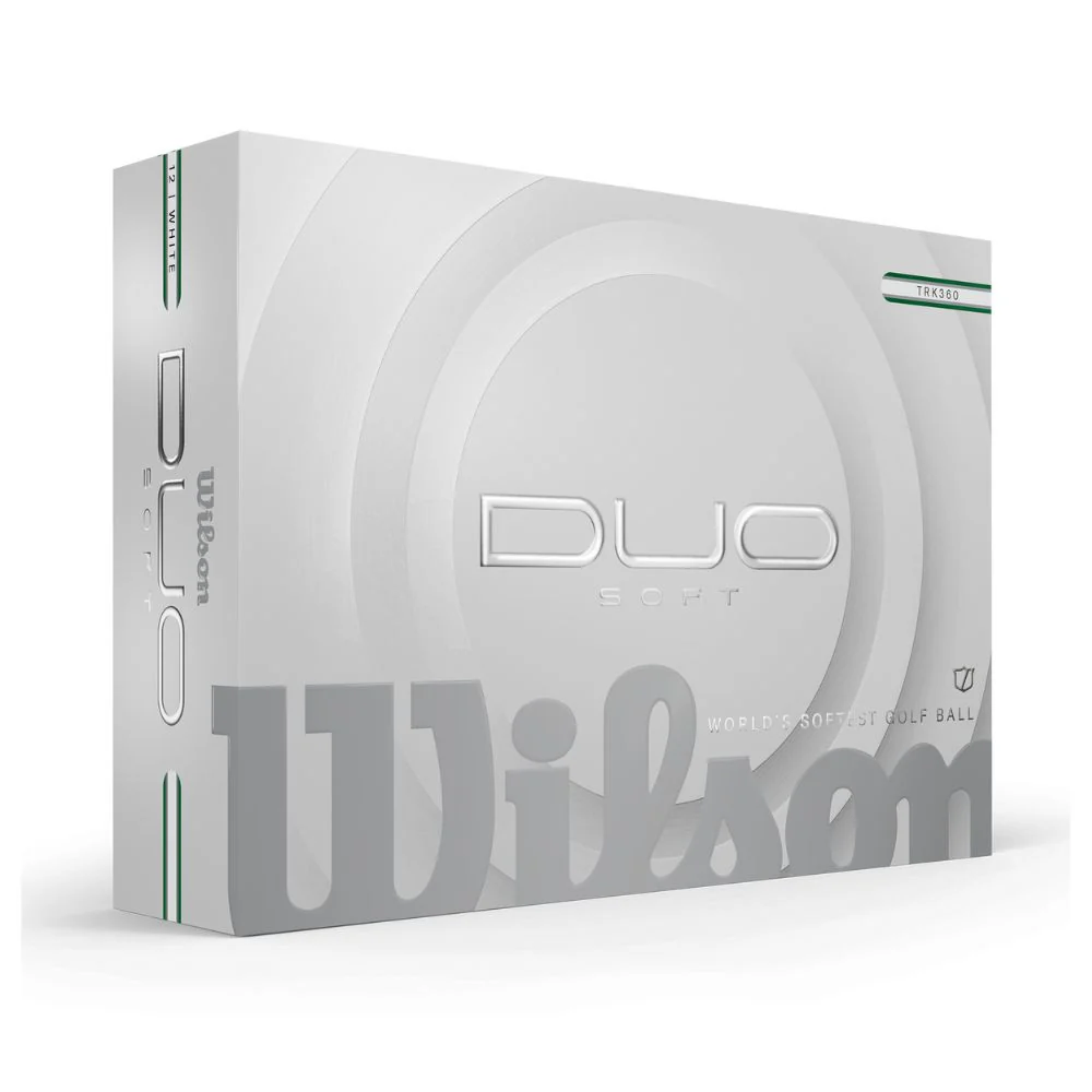 Wilson Golf Duo Soft TRK 360 Golf Balls - White (Green / Silver Track) - Image 3